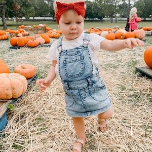 Toddler Girl Jean Overalls